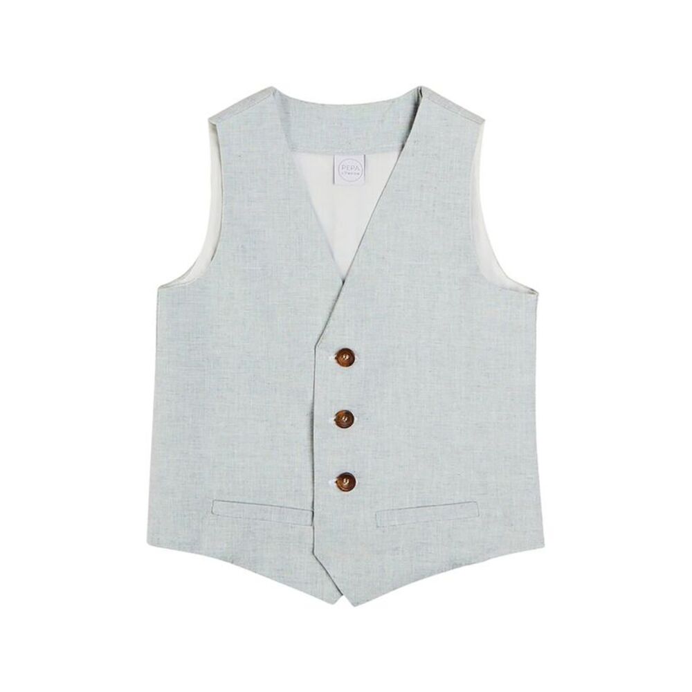 Pepa London Girls  Plain Light Linen Vest
